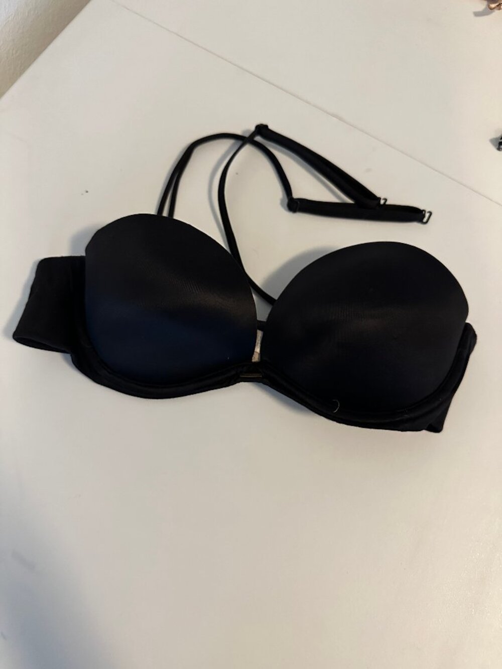 Victoria's Secret Black Very Sexy Strapless Multiway Bra 34B EUC